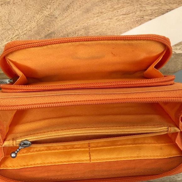 Baggallini Hudson Wallet in Orange - Picture 4 of 6